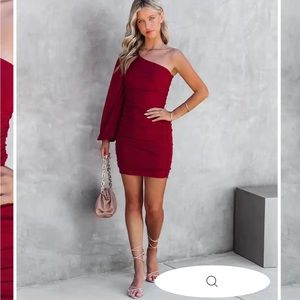 VICI One Shoulder Wedding Guest Dress